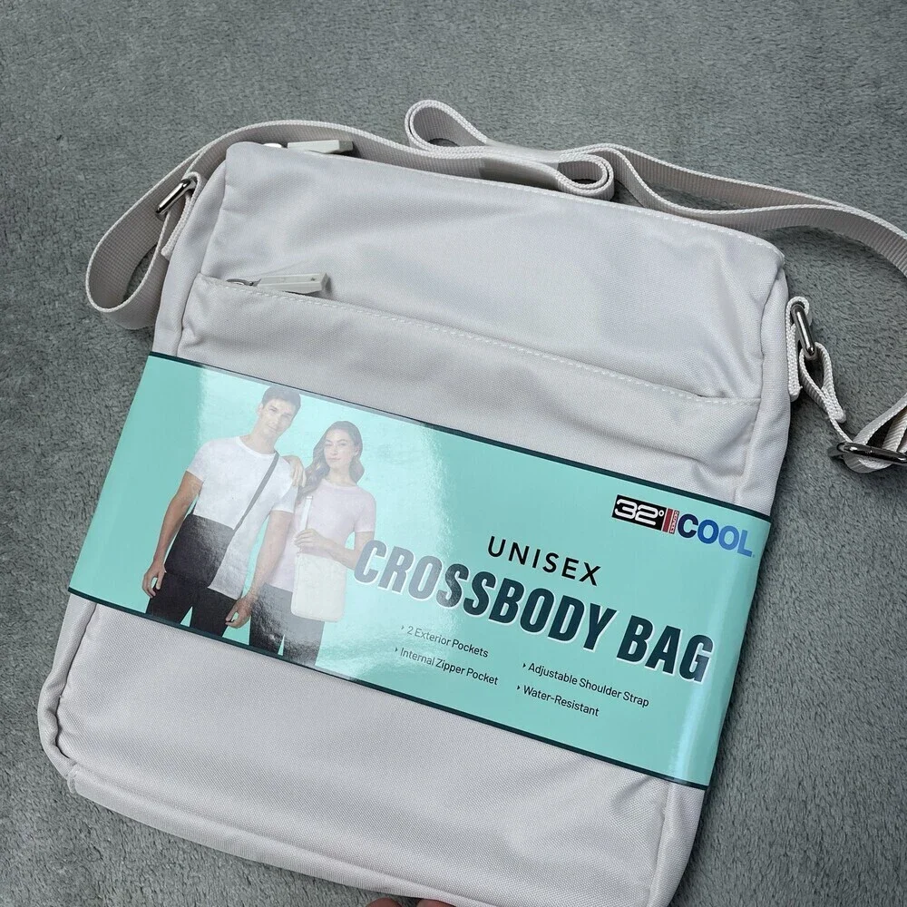 32 Degrees Unisex One Size Crossbody Bag Cream H0367